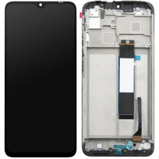 Дисплей с сенсорным экраном (модуль) Xiaomi Redmi Note 9T, черный, оригинал с рамкой