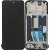 Дисплей с сенсорным экраном (модуль) Realme 12 Plus, черный с рамкой, оригинал