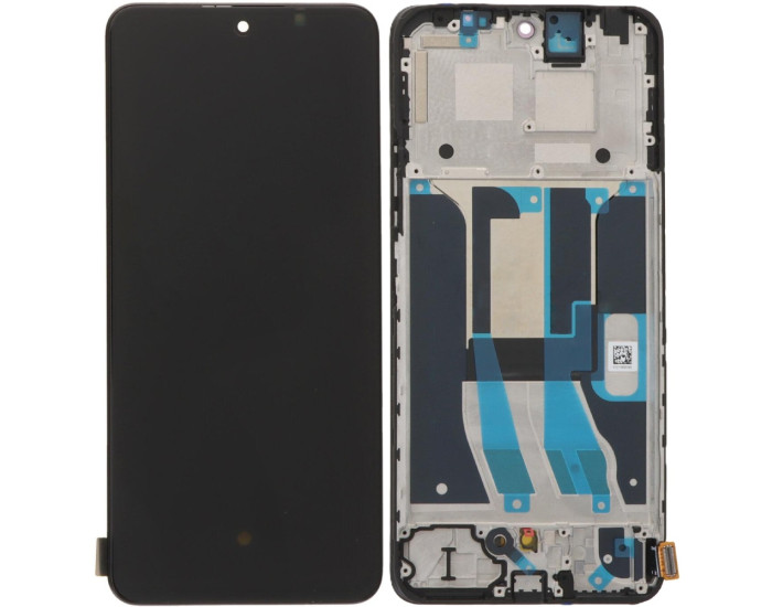 Дисплей с сенсорным экраном (модуль) Realme 12 Plus, черный с рамкой, оригинал