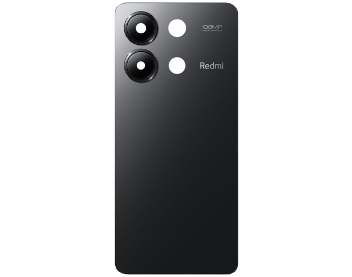 Задняя панель корпуса Xiaomi Redmi Note 13 4G, со стеклом камеры Black