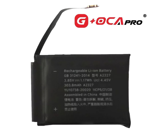 Акумулятор Apple Watch 6 44mm, A2327, 303 мАг оригінал PRC G+OCA PRo