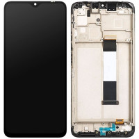 Дисплей с сенсорным экраном (модуль) Xiaomi Redmi 9T, Poco M3, черный с рамкой