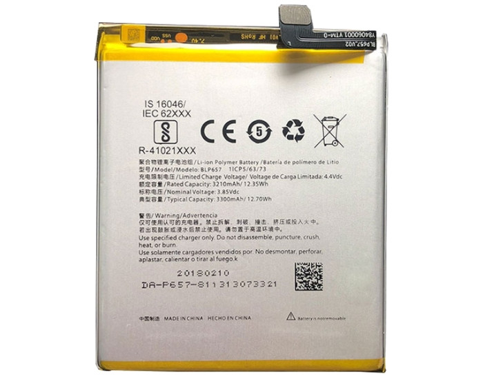 Аккумулятор OnePlus 6 (BLP657) 3300 mAh, oригинал