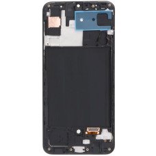 Дисплей з сенсорним екраном (модуль) Samsung A307 A30s 2019, чорний c рамкою, TFT (без відбитка пальця)