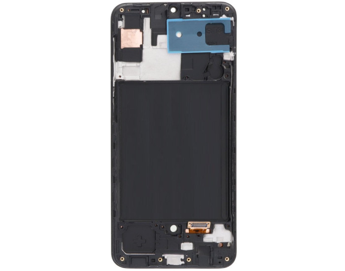 Дисплей з сенсорним екраном (модуль) Samsung A307 A30s 2019, чорний c рамкою, TFT (без відбитка пальця)