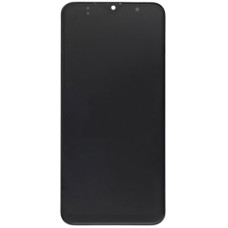 Дисплей з сенсорним екраном (модуль) Samsung A307 A30s 2019, чорний c рамкою, TFT (без відбитка пальця)