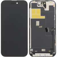 Дисплей з сенсорним екраном (модуль) iPhone 14 Pro чорний, TFT RJ