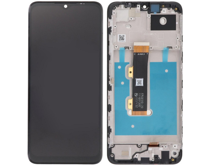 Дисплей с сенсорным экраном (модуль) Nokia G22, черный, с рамкой оригинал