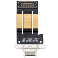 Шлейф iPad Pro 11 2021/ iPad Pro 11 2022 / iPad Pro 12.9 2021 / iPad Pro 12.9 2022, коннектора зарядки, с компонентами, белый, оригинал