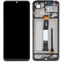 Дисплей с сенсорным экраном (модуль) Xiaomi Redmi 12C /Redmi 11A /Poco C55, черный с рамкой, оригинал