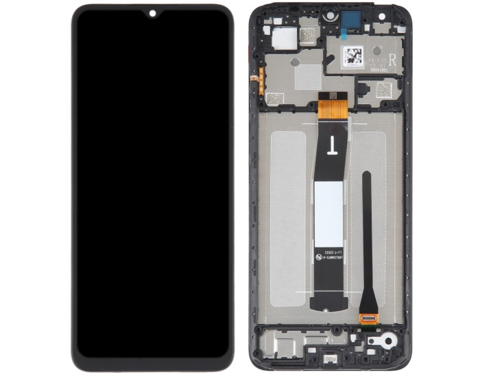 Дисплей с сенсорным экраном (модуль) Xiaomi Redmi 12C /Redmi 11A /Poco C55, черный с рамкой, оригинал