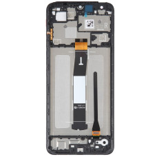 Дисплей с сенсорным экраном (модуль) Xiaomi Redmi 12C /Redmi 11A /Poco C55, черный с рамкой, оригинал