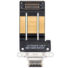 Шлейф iPad Pro 11 2021/ iPad Pro 11 2022 / iPad Pro 12.9 2021 / iPad Pro 12.9 2022, конектора зарядки, з компонентами, чорний, оригінал