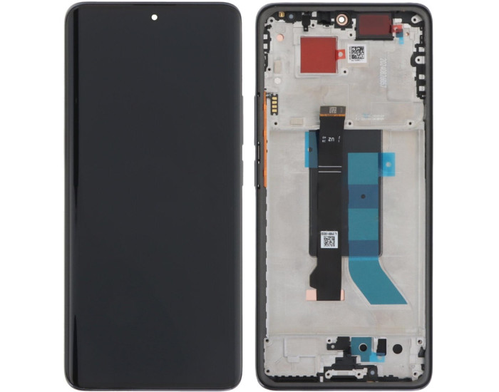 Дисплей с сенсорным экраном (модуль) Xiaomi Redmi Note 14 Pro 5G /Poco X7, черный с рамкой, оригинал