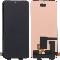 Дисплей с сенсорным экраном (модуль) Xiaomi 15 Pro / Xiaomi 15 Ultra, черный, со шлейфом сканера отпечатка пальца, оригинал
