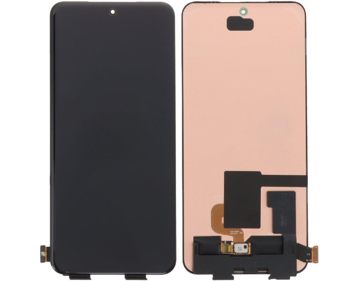 Дисплей с сенсорным экраном (модуль) Xiaomi 15 Pro / Xiaomi 15 Ultra, черный, со шлейфом сканера отпечатка пальца, оригинал