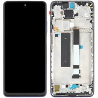 Дисплей з сенсорним екраном (модуль) Xiaomi Mi10T Lite, Poco X3, Poco X3 pro, синій, з рамкою, оригінал