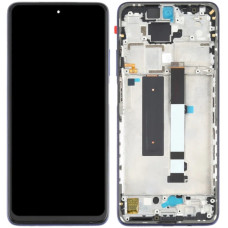 Дисплей с сенсорным экраном (модуль) Xiaomi Mi10T Lite, Poco X3, Poco X3 pro, синий, с рамкой, оригинал