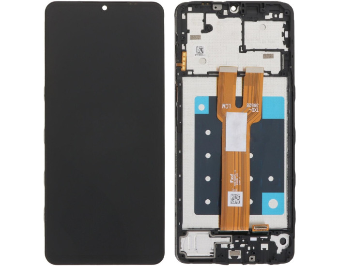 Дисплей с сенсорным экраном (модуль) Samsung A066 Galaxy A06 5G, черный, с рамкой оригинал