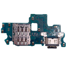 Шлейф для Samsung A566 Galaxy A56 5G, коннектора зарядки с разъемом Sim-карты, с микрофоном с микросхемой, оригинал