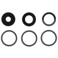Стекло камеры для iPhone 14 Pro/14 Pro Max, с рамкой, Space Black (комплект) оригинал
