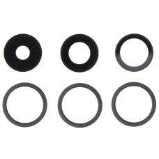 Скло камери для iPhone 14 Pro/ 14 Pro Max, з рамкою, Space Black (комплект) оригінал