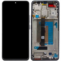 Дисплей с сенсорным экраном (модуль) Xiaomi Poco F6, черный с рамкой, оригинал 