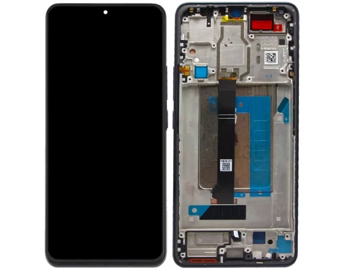 Дисплей с сенсорным экраном (модуль) Xiaomi Poco F6, черный с рамкой, оригинал 