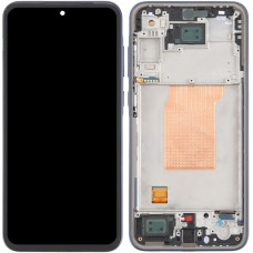 Дисплей с сенсорным экраном (модуль) Samsung A356 Galaxy A35, синий Navy, с рамкой, OLED