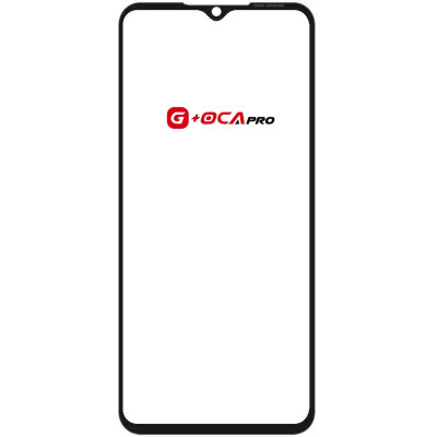 Стекло фронтальное с OCA-пленкой ZTE Blade A54/A34, черное, оригинал  G+OCA PRo