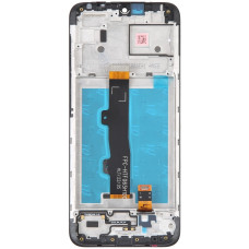 Дисплей з сенсорним екраном (модуль) Motorola XT2097-6 Moto E7 Power/XT2097-13 Moto E7i Power, чорний з рамкою