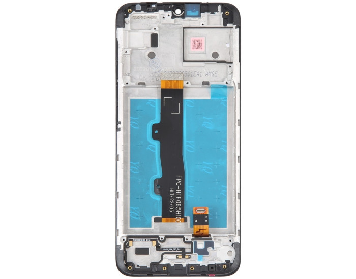 Дисплей з сенсорним екраном (модуль) Motorola XT2097-6 Moto E7 Power/XT2097-13 Moto E7i Power, чорний з рамкою