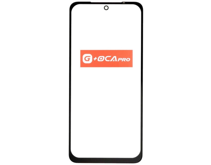 Скло фронтальне з OCA плівкою Xiaomi Redmi Note 10 /Redmi Note 10S /Redmi Note 11 /Redmi Note 11S /Redmi Note 12S /Poco M4 Pro /Poco M5s, чорне G+OCA PRo