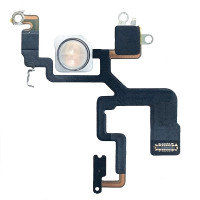 Шлейф для iPhone 12 Pro, вспышка, с микрофоном, оригинал