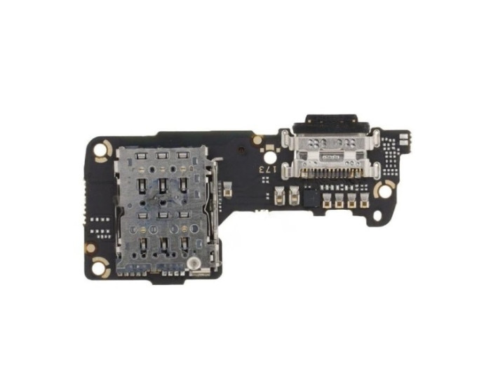 Шлейф для Xiaomi 12 / Xiaomi 12X с разъемом зарядки, с разъемом Sim-карты, плата зарядки, оригинал