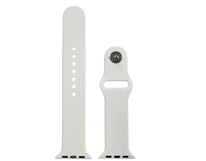 Ремешок для Apple Watch Series 38/40/41/42 mm S белый