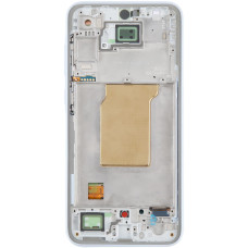 Дисплей с сенсорным экраном (модуль) Samsung A356 Galaxy A35, черный, с рамкой голубого цвета IceBlue, оригинал