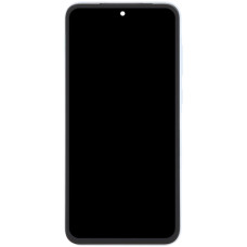 Дисплей с сенсорным экраном (модуль) Samsung A356 Galaxy A35, черный, с рамкой голубого цвета IceBlue, оригинал