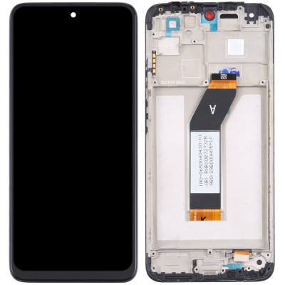 Дисплей с сенсорным экраном (модуль) Xiaomi Redmi 10, черный с рамкой