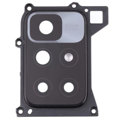 Скло камери для Xiaomi Redmi 10 / Redmi 10 Prime / Redmi 10 Prime 2022, з рамкою чорний