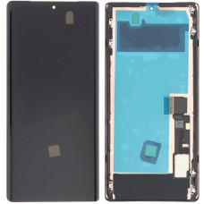 Дисплей с сенсорным экраном (модуль) Google Pixel 6 Pro, черный, с рамкой, High Copy (OLED)