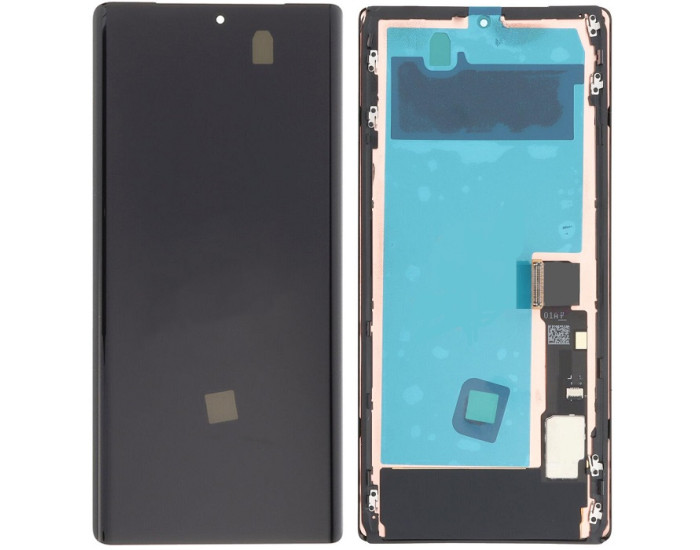 Дисплей с сенсорным экраном (модуль) Google Pixel 6 Pro, черный, с рамкой, High Copy (OLED)