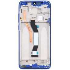 Дисплей с сенсорным экраном (модуль) Xiaomi Redmi Note 8 Pro, Single Sim, черный с рамкой синей