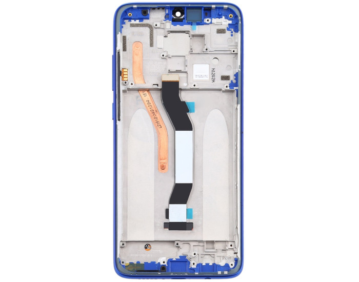 Дисплей с сенсорным экраном (модуль) Xiaomi Redmi Note 8 Pro, Single Sim, черный с рамкой синей