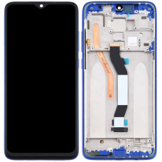 Дисплей с сенсорным экраном (модуль) Xiaomi Redmi Note 8 Pro, Single Sim, черный с рамкой синей
