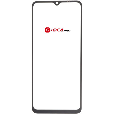 Скло фронтальне з OCA плівкою Xioami Redmi 12C/ Redmi 11A /Poco C55, чорне оригінал, G-OCA Pro