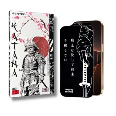 Захисне Скло SENTEO 9H KATANA Epoxy Resin for Apple iPhone 15 Pro, Black