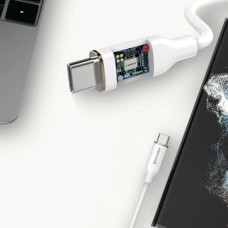 Кабель USB-C SENTEO SL-01 Silicone 100W Type-C to Type-C 1m, (white)