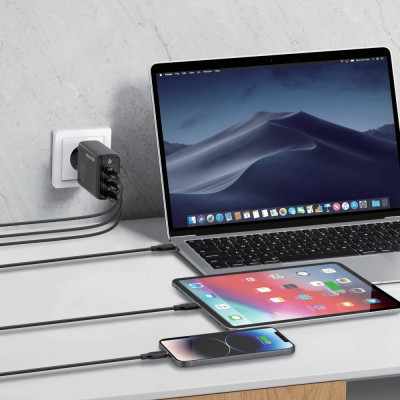 Кабель USB-C SENTEO SL-01 Silicone 100W Type-C to Type-C 1m, (black)