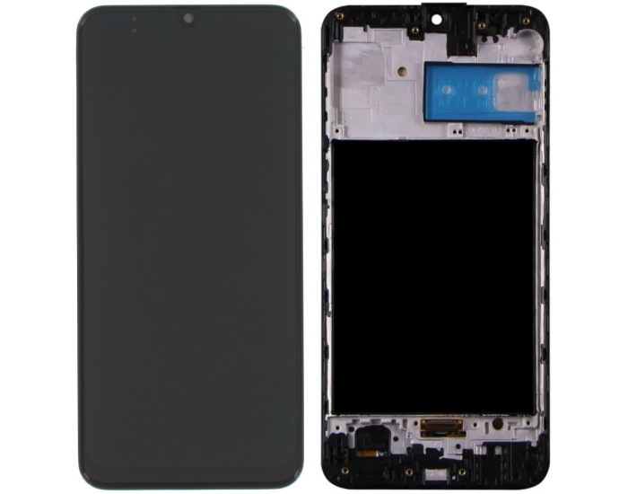 Дисплей з сенсорним екраном (модуль) Samsung M307 M30s /M305 M30 /M215 M21 /M315 M31, чорний з рамкою, TFT